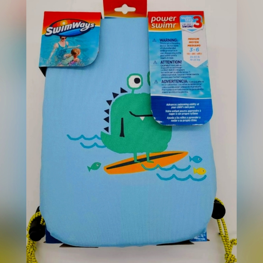 Swimways Powerswimer Swim Step3 Removable Floats Swim Pool Beach